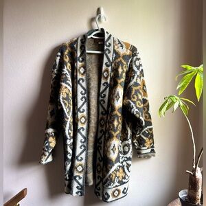 Worthington Paisley Vintage Boho Cardigan